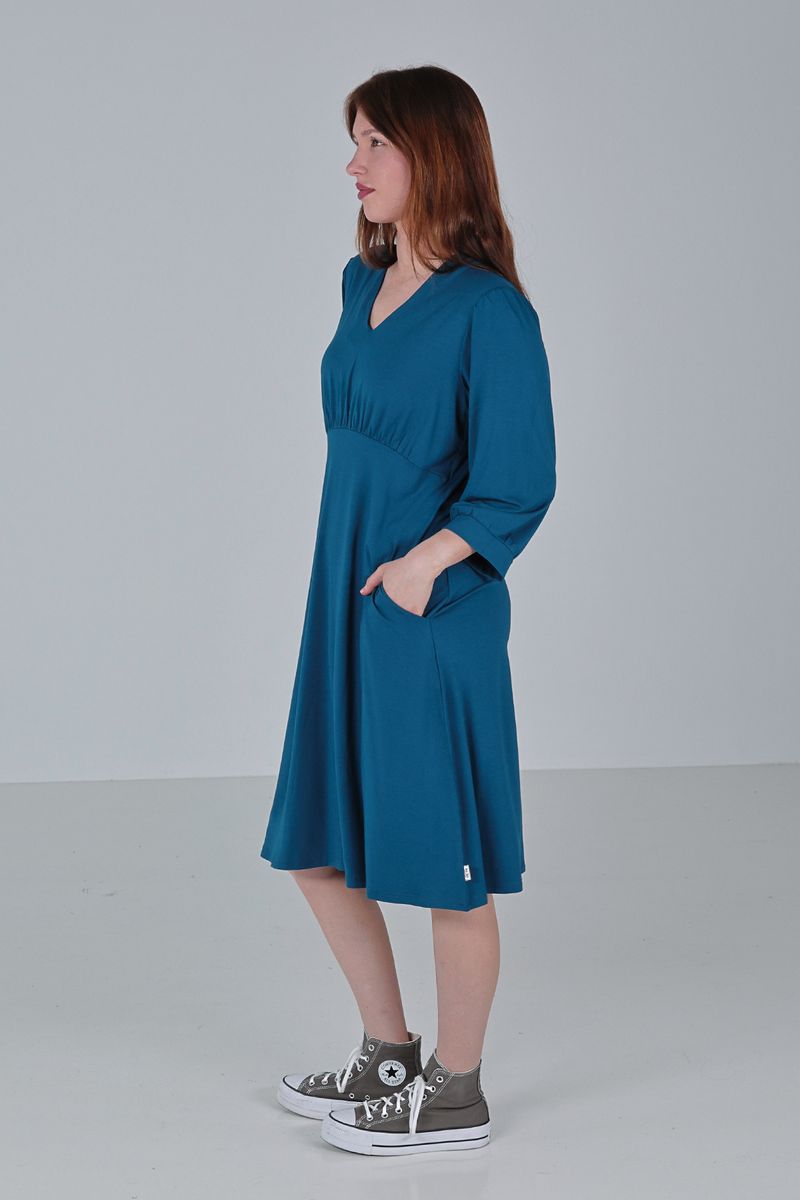 Michela blue tale kjole