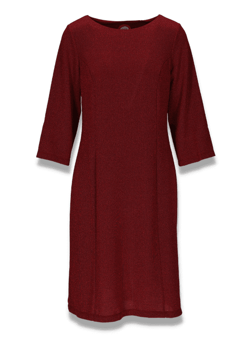 Hovedbilde Bitten burgunder glitterkjole