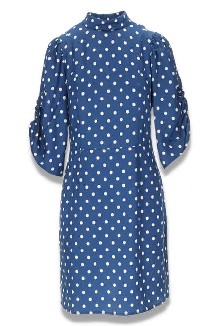 Hovedbilde Bella blå og hvit polkadot ...