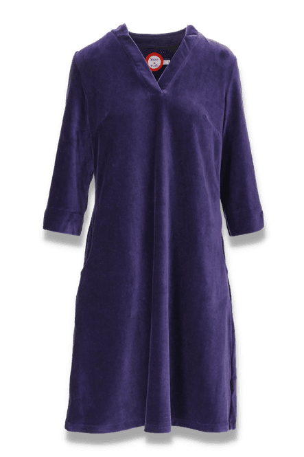 Hovedbilde Saga violett velurkjole med ...