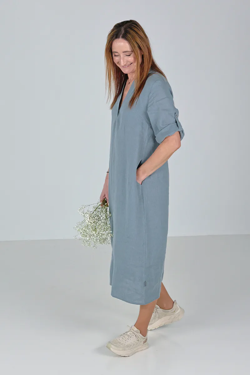 Cecilie linkjole i eucalyptus grønn