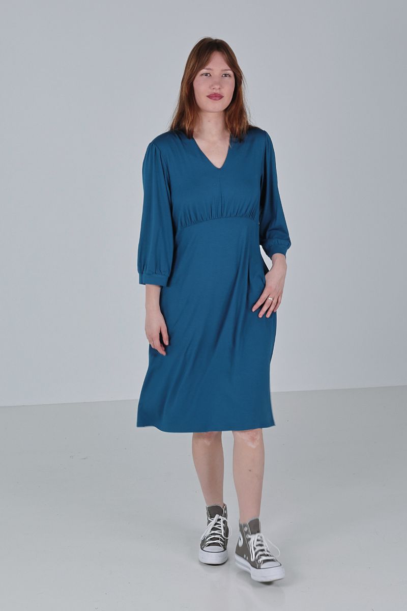 Michela blue tale kjole
