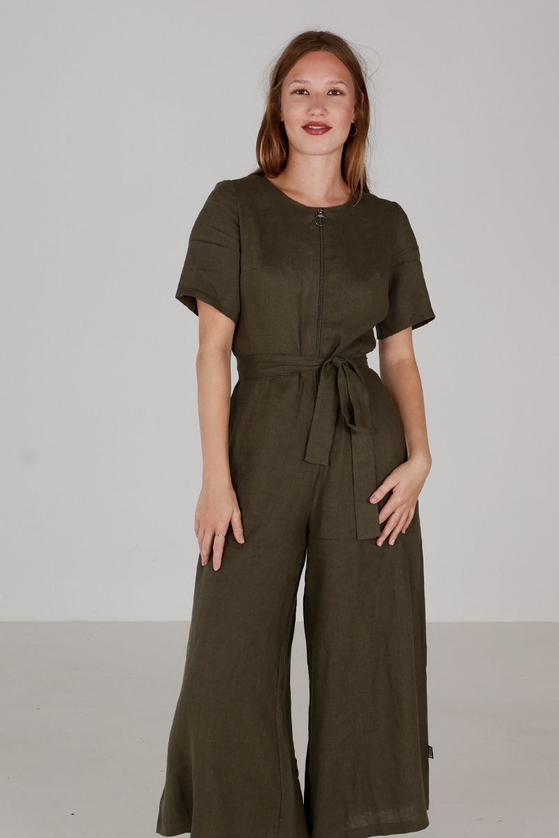 Laura khakigrønn jumpsuit
