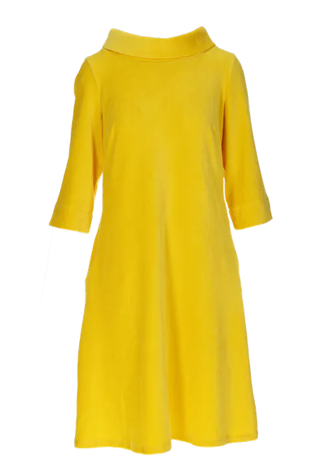 Hovedbilde Sanna gul kjole i velur