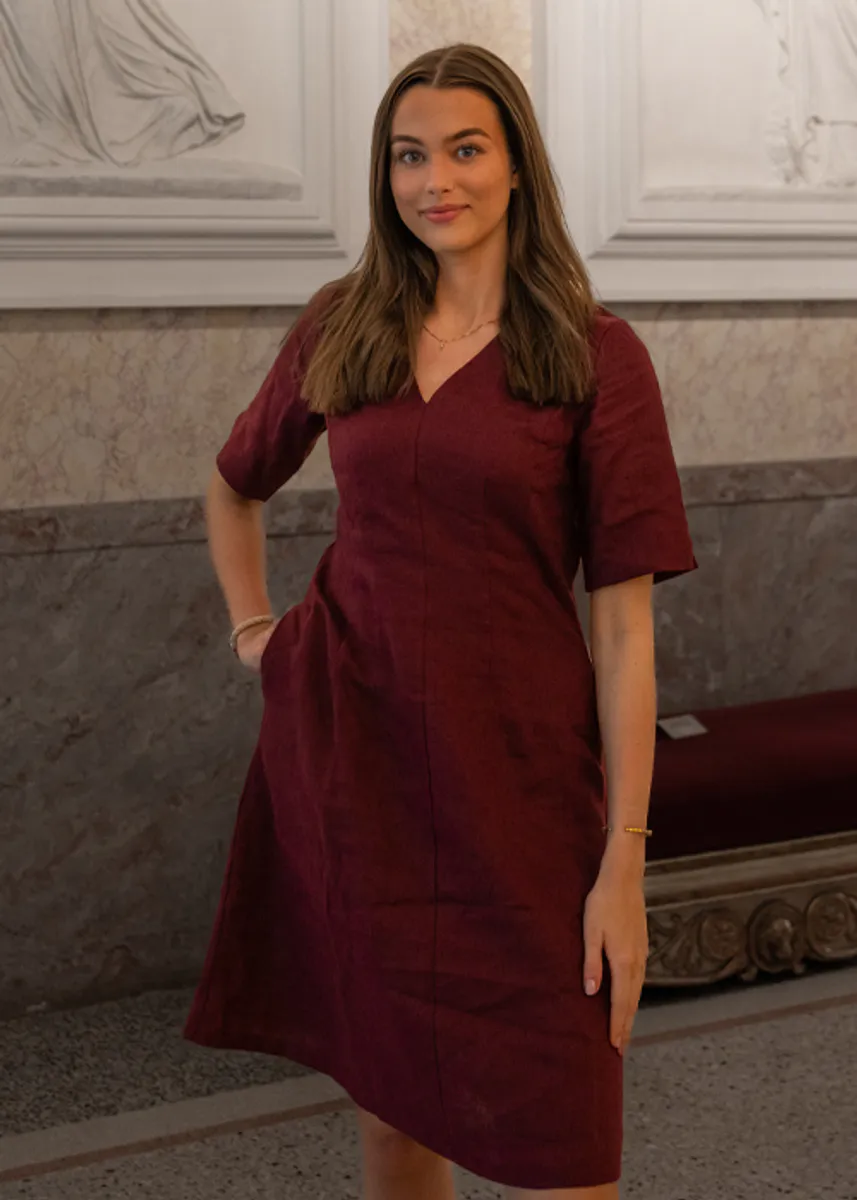 Heidi plum linkjole