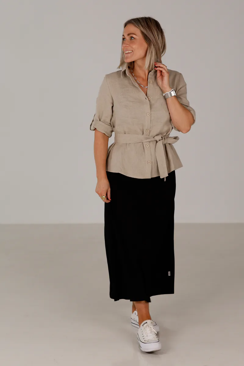 Linn natur linskjorte