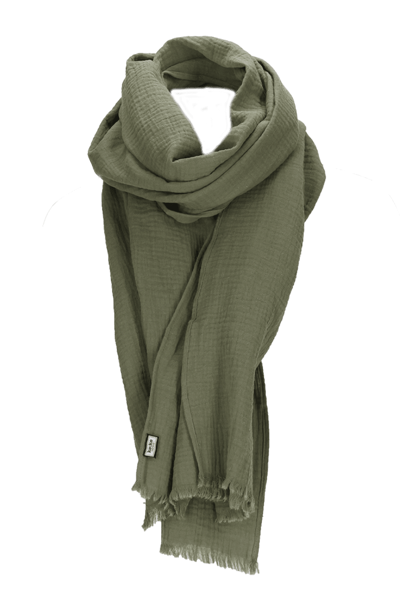 Alma khaki melange sjal