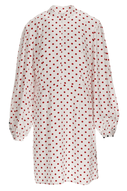 Hovedbilde Trazy hvit og rød polkadot ...